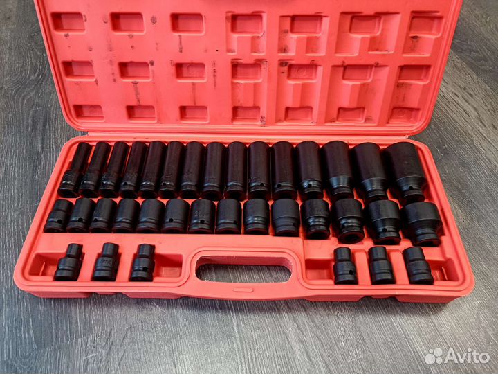 Набор ударных головок 1/2 8-32мм