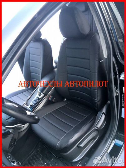 Чехлы Автопилот Hyundai i40 из экокожи чёрные