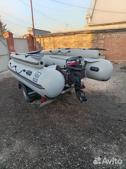 Лодка Фрегат с мотором Меркури 15