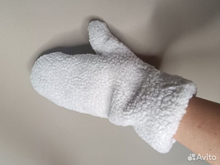 Варежки меховые из молодой овчины Кёрли