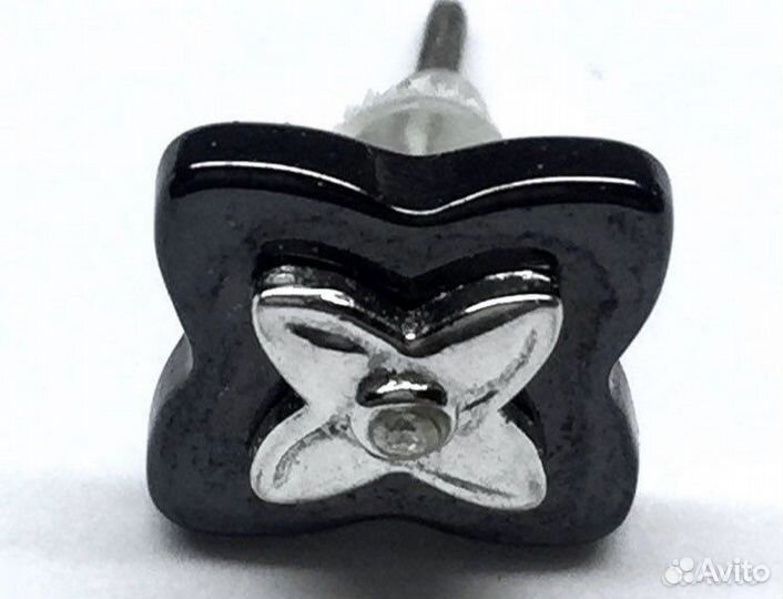 Серьги гвоздики серебро