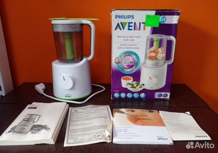 Пароварка блендер philips avent 2 в 1. Рассрочка