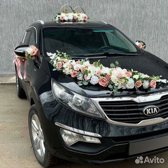 Аренда свадебных украшений на машину