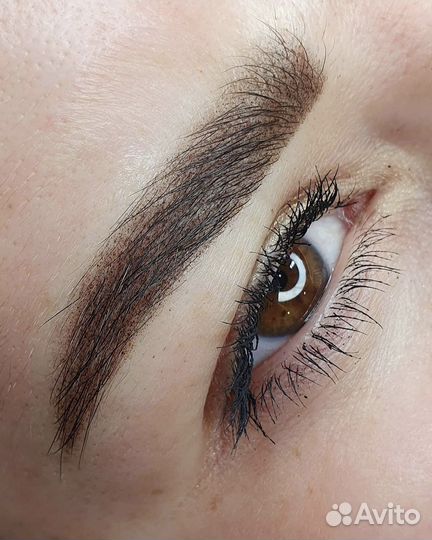 Перманентный макияж бровей губ и век татуаж