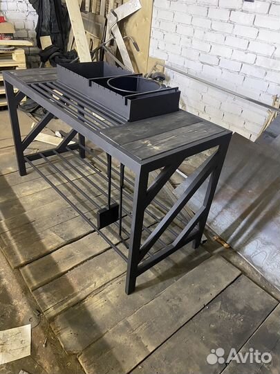 Мангал в стиле лофт