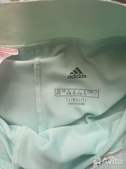 Теннисная юбка с шортами для девочки adidas