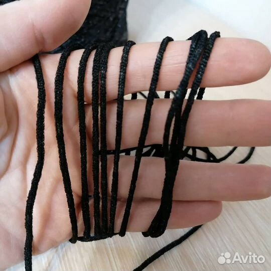 Резинка для масок Чёрная 2,5мм