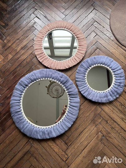 Зеркало макраме