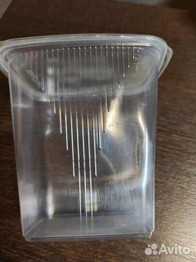 Контейнер пластиковый одноразовый 500 мл, 100 штук