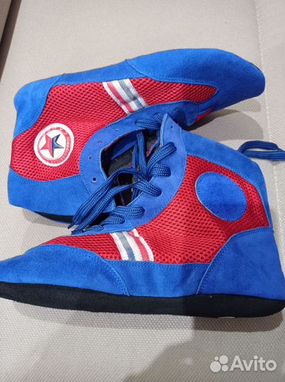 Борцовки для самбо комбинированные