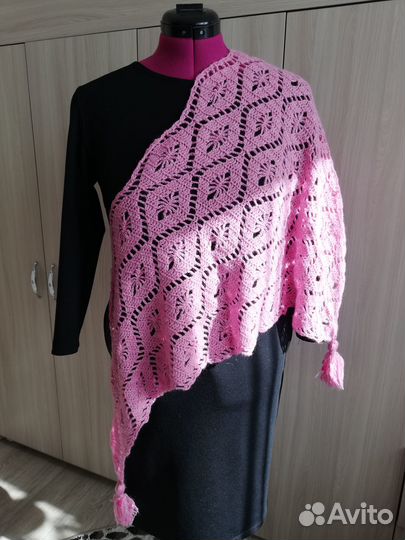 Бактус вязаный (шаль/косынка/шарф)