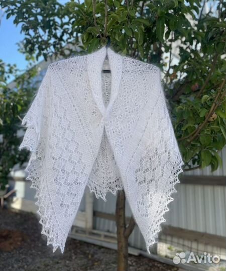 Пуховая шаль. Паутинка