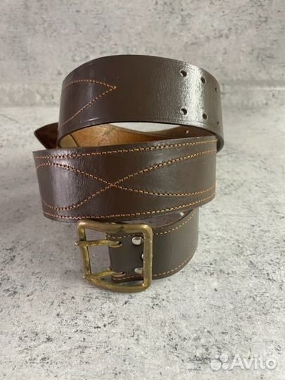 Мужской кожаный ремень 125 см