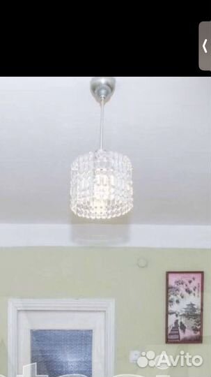 Люстра хрусталь, советская, СССР, подвесная