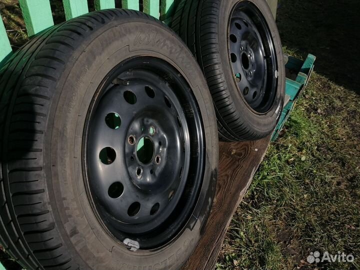 Комплект летних колёс с колпаками r14 ваз