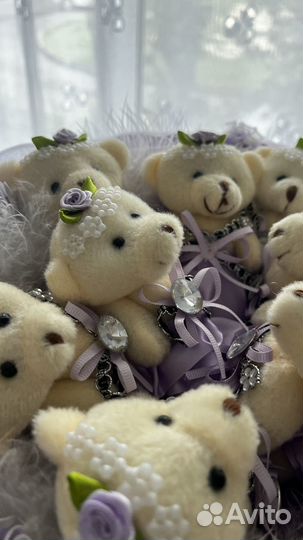 Букеты из мягких игрушек (мишки)