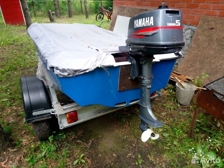 Кайман 300 с прицепом и мотором yamaha 5