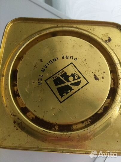 Жестяная банка из-под чая «Runglee Rungliot»,Индия