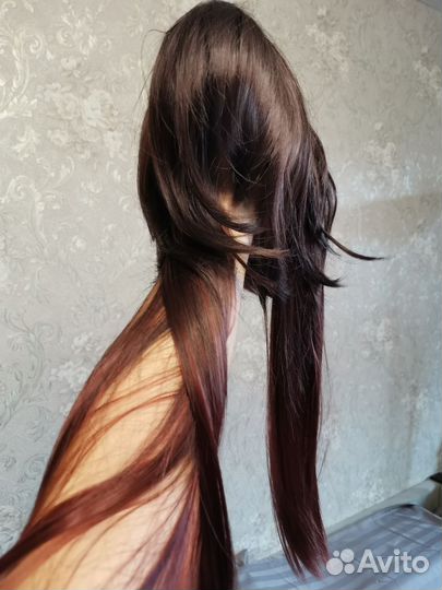 Косплей Ху Тао Геншин с париком