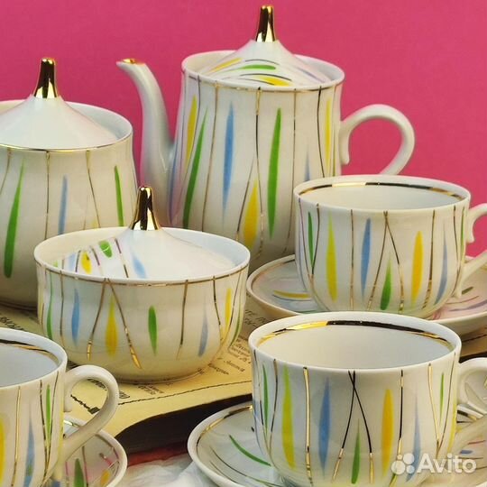 Чайный сервиз Бориславский фарфоровый завод