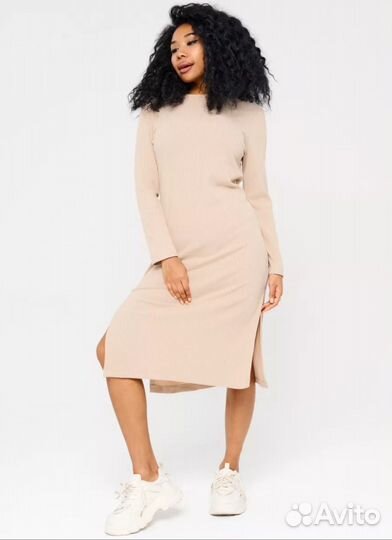 Платье трикотажное женское лапша 42- 52 размеров