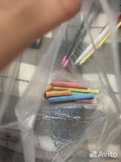 Бархатная бумага, тетради блокнот мелки карандаши