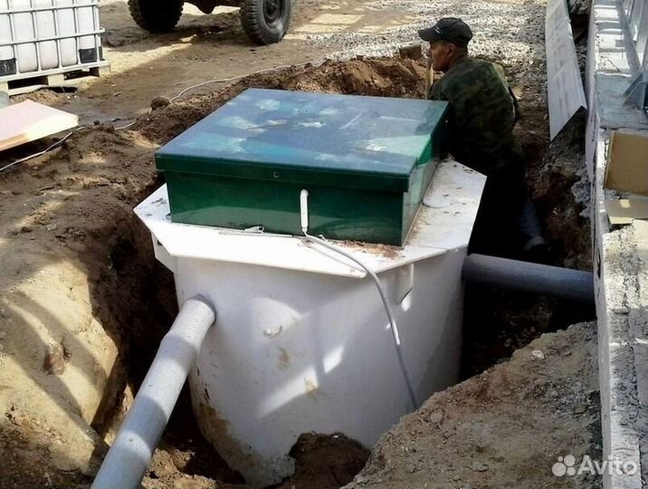 Септик без откачки под ключ + гарантия