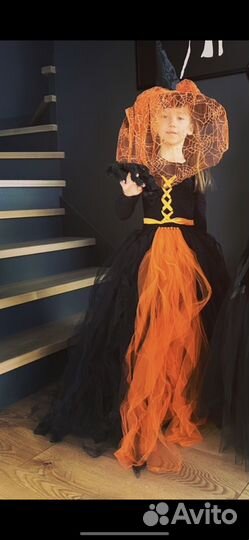 Костюм ведьмы для девочки на хэллоуин