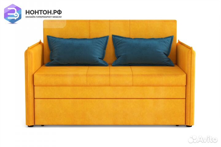 Диван выкатной Дэнди горчичный