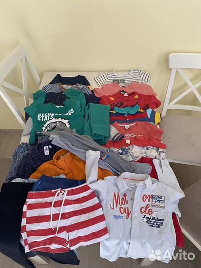 Огромный пакет фирменной одежды для мальчика