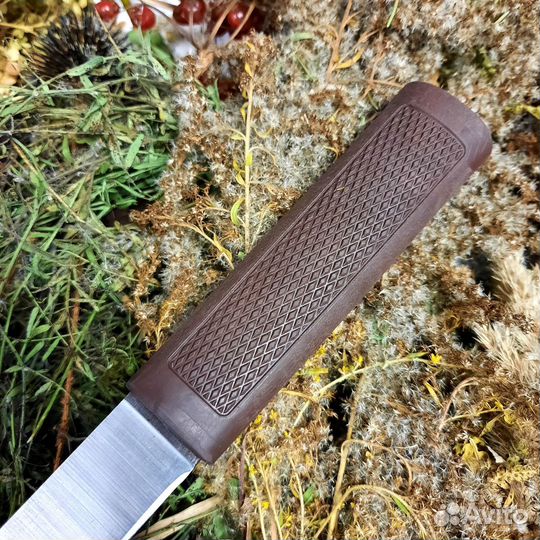 Нож Алтайский, сталь 95х18, резинопластик, коричне