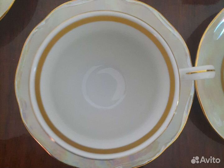 Чашка с блюдцем фарфор чехословакия