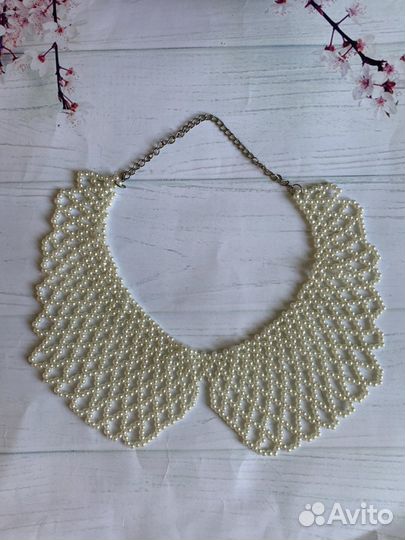 Воротничек из бисера