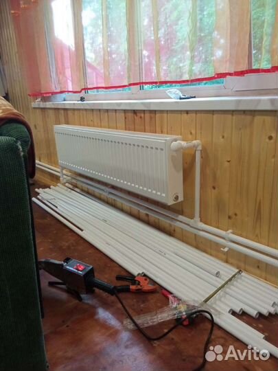 Монтаж системы отопления и водоснабжения