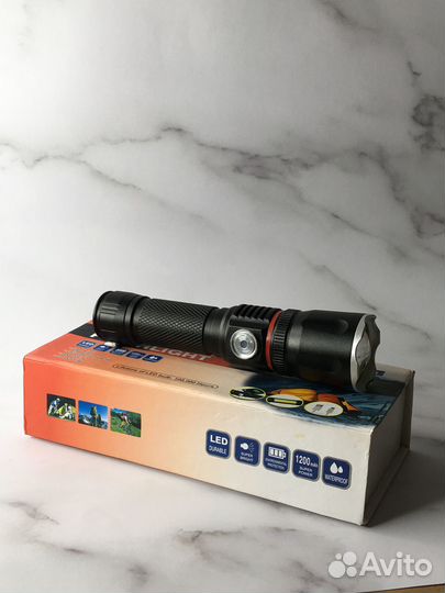 Фонарь светодиодный XHP50 аккумуляторный