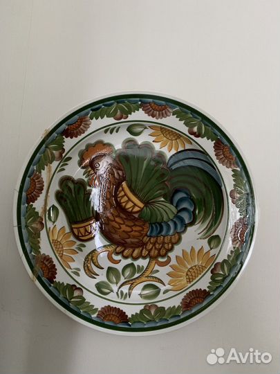 Тарелка декоративная настенная зик