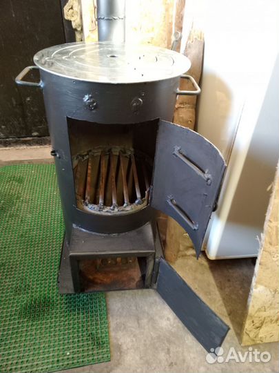 Печь для казана с трубой