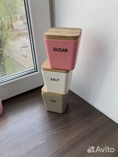 Набор баночек емкостей для сыпучих frybest