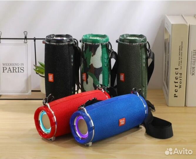 Колонка акустическая с подсветкой и ремешком