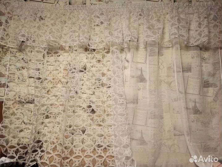 Новый комплект шторы на кухню