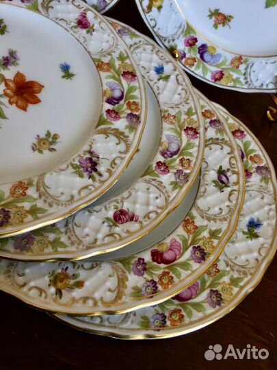 Шесть десертных тарелок. Цена за все. Германия