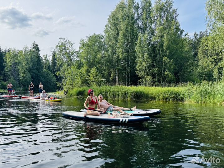 Sup борд по реке 