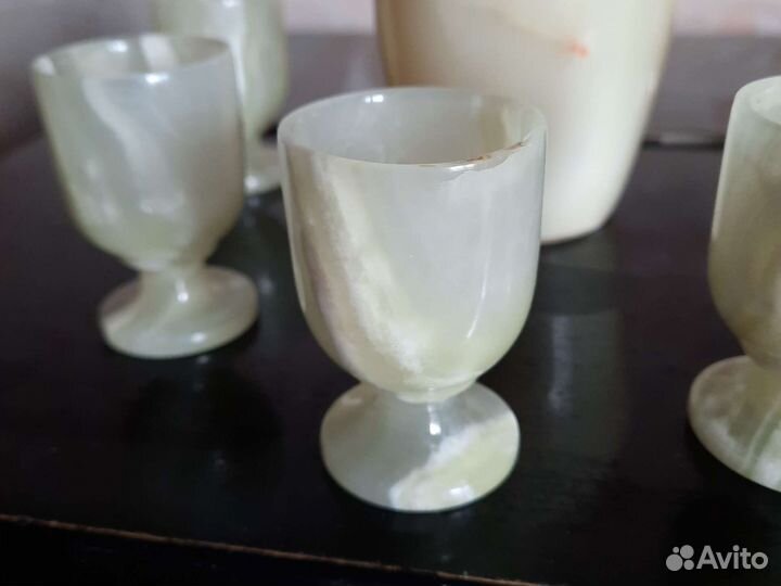 Графин со рюмками оникс