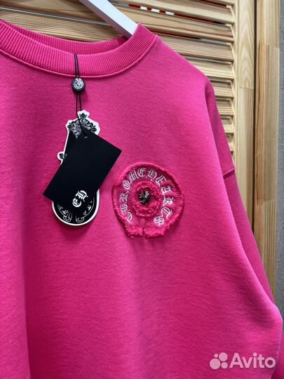 Свитшот розовый Chrome Hearts 100% хлопок