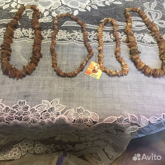 Бусы из натурального янтаря