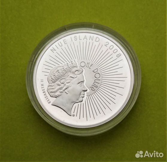 Ниуэ 1 доллар 2008 г. Сочи Морской порт и Аэропорт