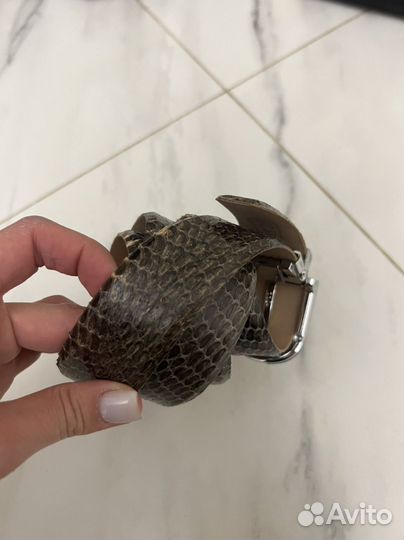 Ремень из кожи питона