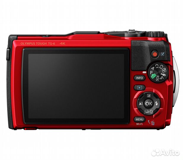 Компактный фотоаппарат Olympus Tough TG-6, красный