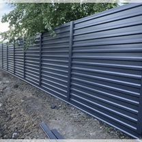 Монтаж заборов из профнастила, Омск