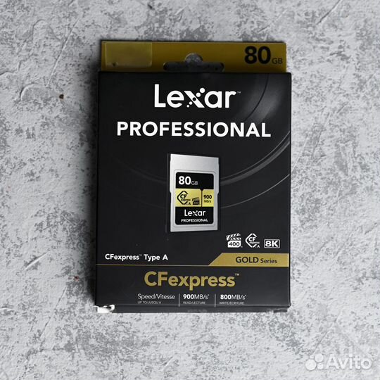 Карта памяти CFexpress Type A 80Gb Lexar Gold